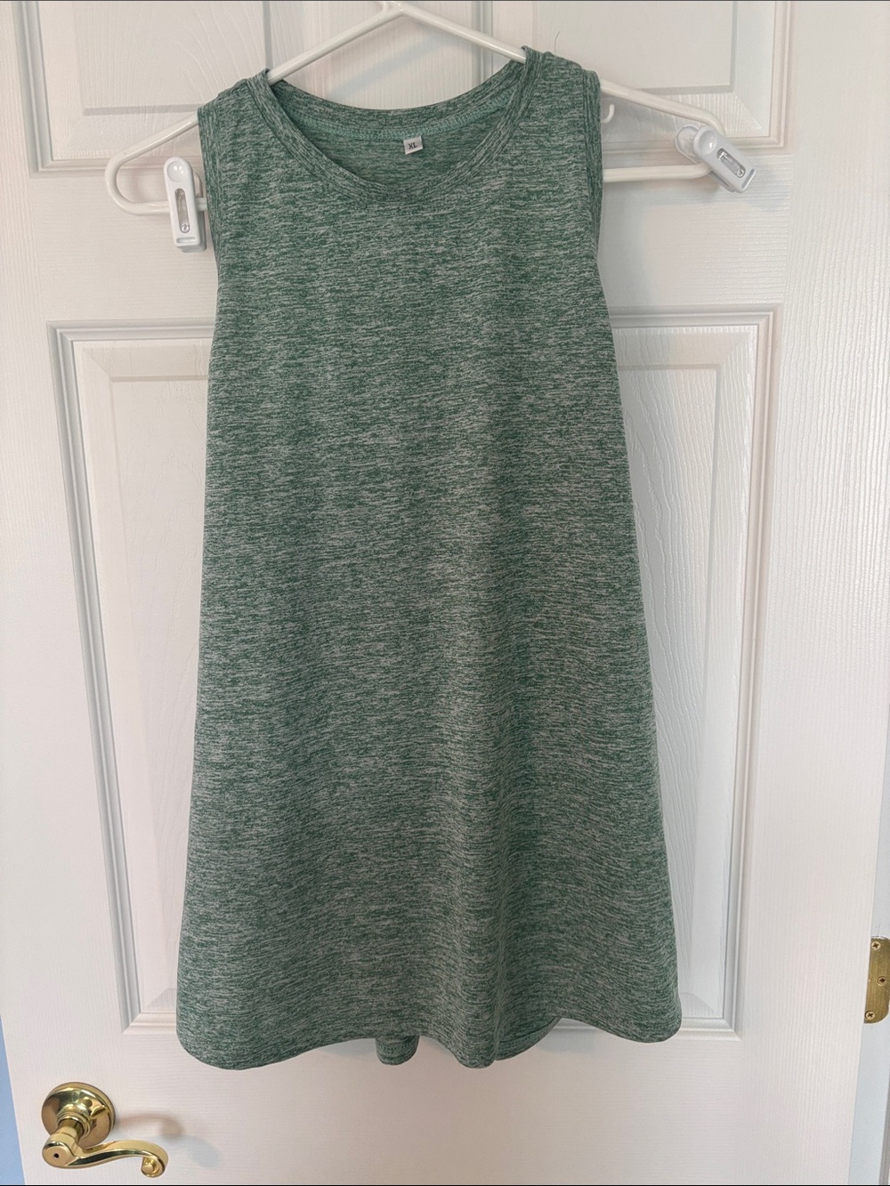 Athletic Tank - Heathered Green Sleeveless